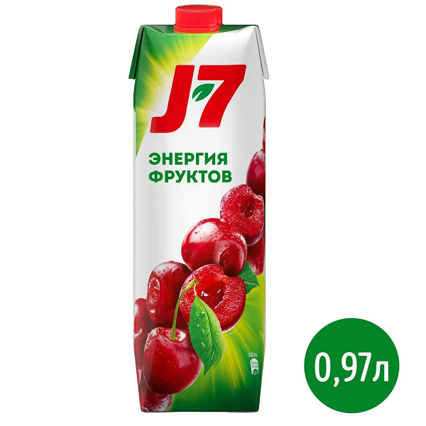 Нектар J7 (Дж 7) 0,97л Вишня осветленная
