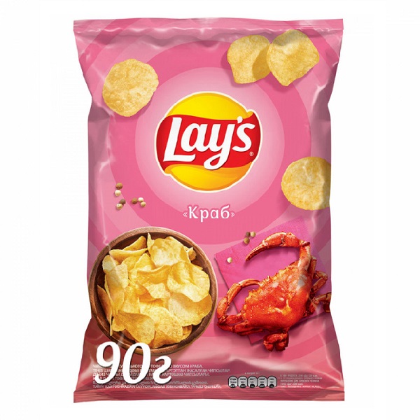 Чипсы Лейз 70гр Краб