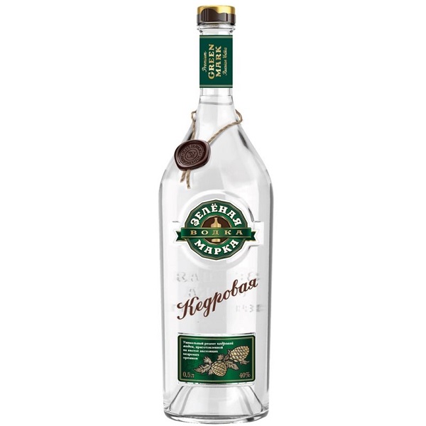 Водка Зеленая марка Кедровая