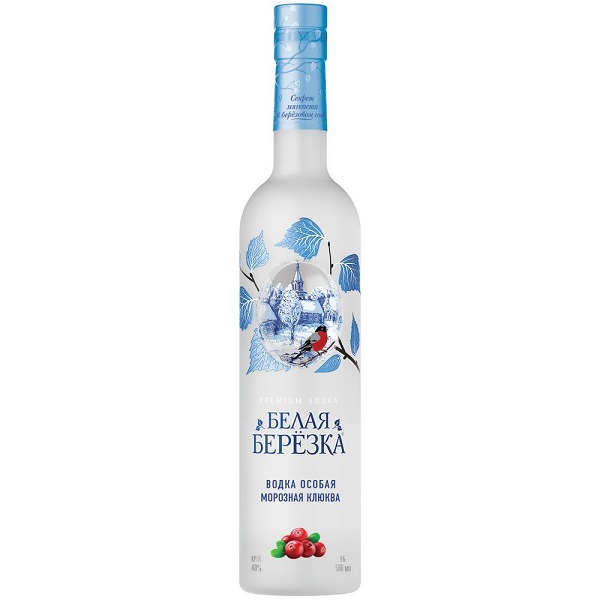 Водка Белая березка Морозная Клюква