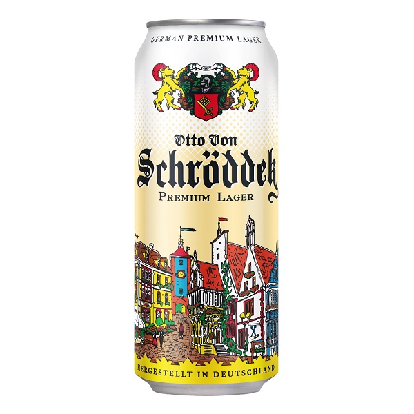 Пиво Otto von Schrodder Premium Lager (Отто фон Шрёддер) светлое пастеризованное 4,9% 0,5л ж/б