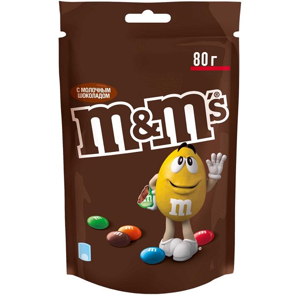 Драже M&M's 80гр Шоколад