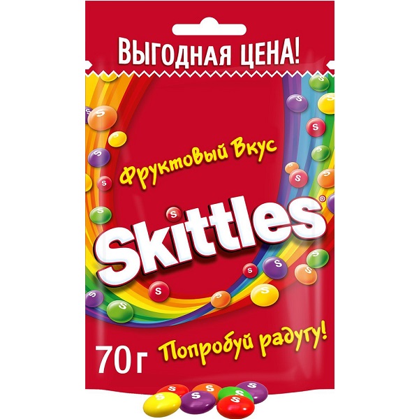 Драже Скиттлес 70гр Фрукты