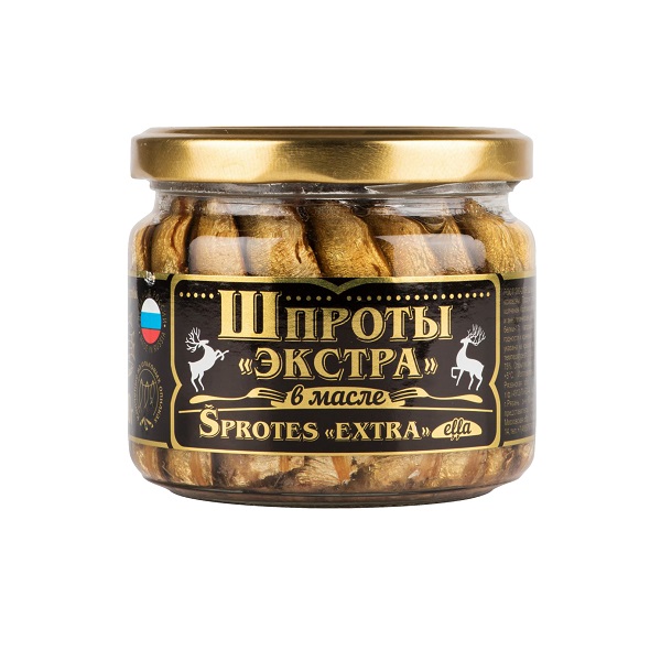 Шпроты Вкусные консервы в масле экстра 270гр