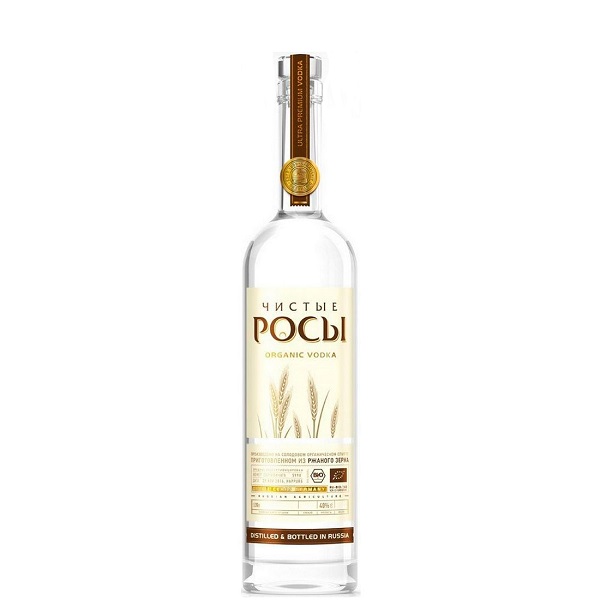 Водка Чистые Росы из ржаного зерна