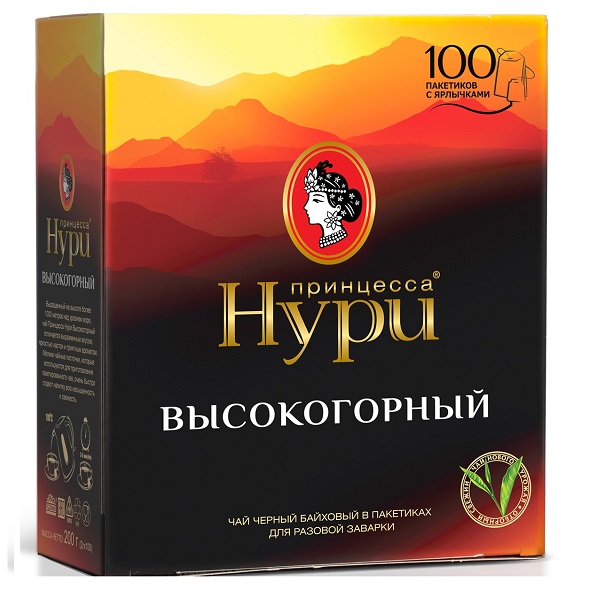 Чай Принцесса Нури Высокогорный 100пак*2гр