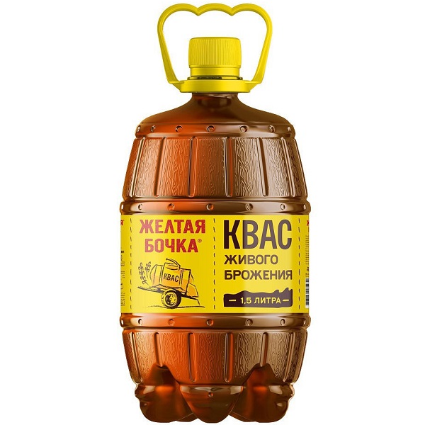 Квас Желтая Бочка 1,5л пэт