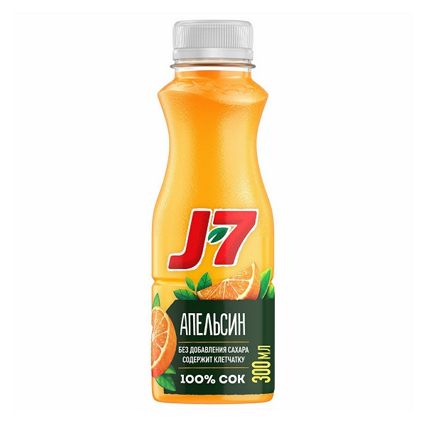 Сок J7 0,3 Апельсиновый пэт