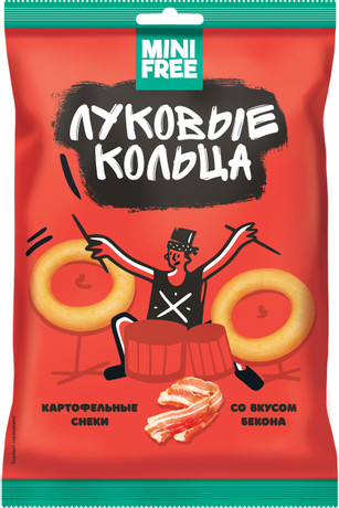 Луковые кольца MiniFree Бекон 45г