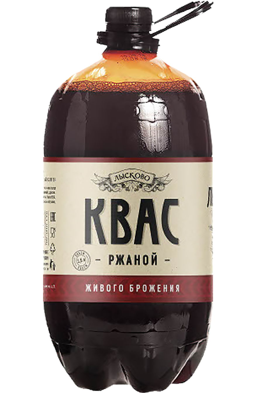 Квас Лысковский Ржаной фильтрованный пастеризованный 1,5л пэт