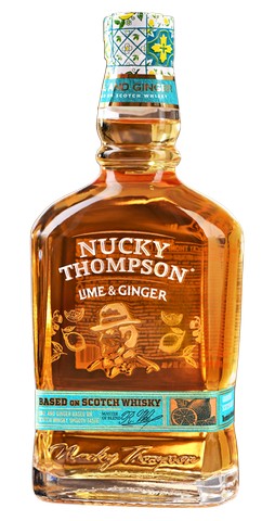 Настойка Наки Томпсон (Nucky Thompson) Лайм и Имбирь полусладкая на основе виски 35% 0,7л