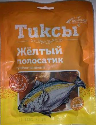 Тиксы Желтый полосатик по-шанхайски сушено-вяленый 70гр