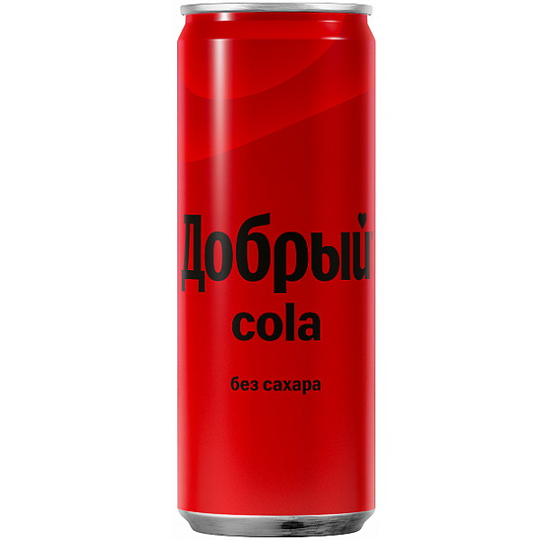 Напиток Добрый Кола 0,33л без сахара ж/б
