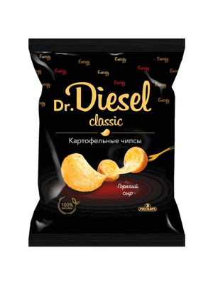 Чипсы Dr. Diesel 120г Горячий сыр