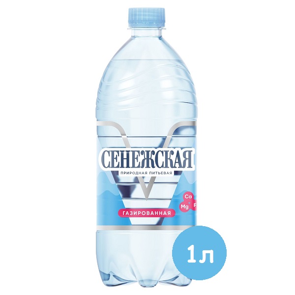 Вода Снежская минеральная столовая 1л газ