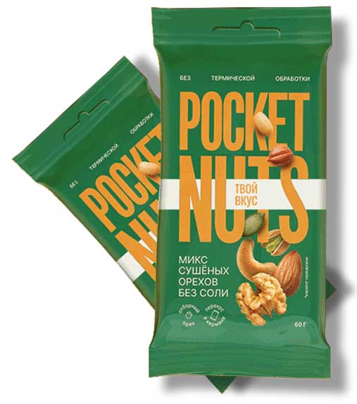 Микс орехов Pocketnuts 50гр
