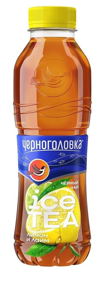 Чай холодный черный Черноголовка лимон-лайм 0,5л пэт