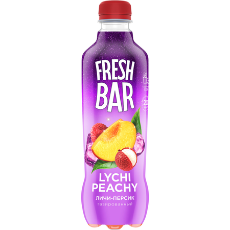 Напиток Fresh Bar Личи Пичи газированный 0,48л пэт
