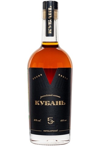 Коньяк Кубань Российский пятилетний 40% 0,5л