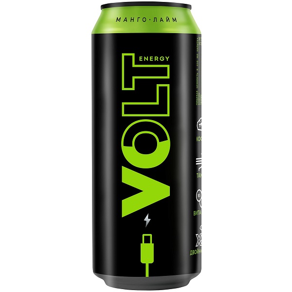 Напиток энергетический Volt Energi Манго Лайм 0,45л ж/б