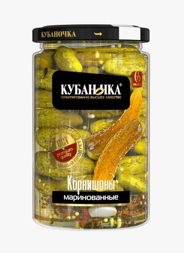 Огурцы Кубаночка маринованные 360гр ст/б