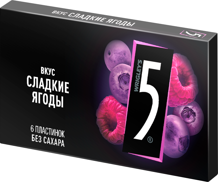 Резинка жевательная Five 15,6гр Сладкие ягоды