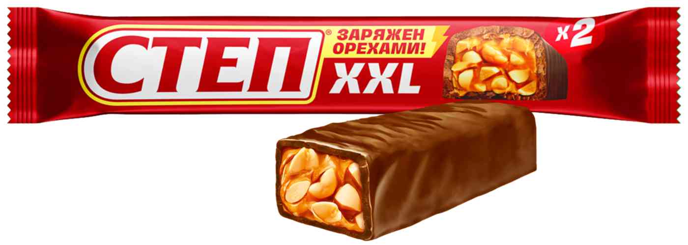 Батончик Степ XXL 70гр с арахисом и карамелью