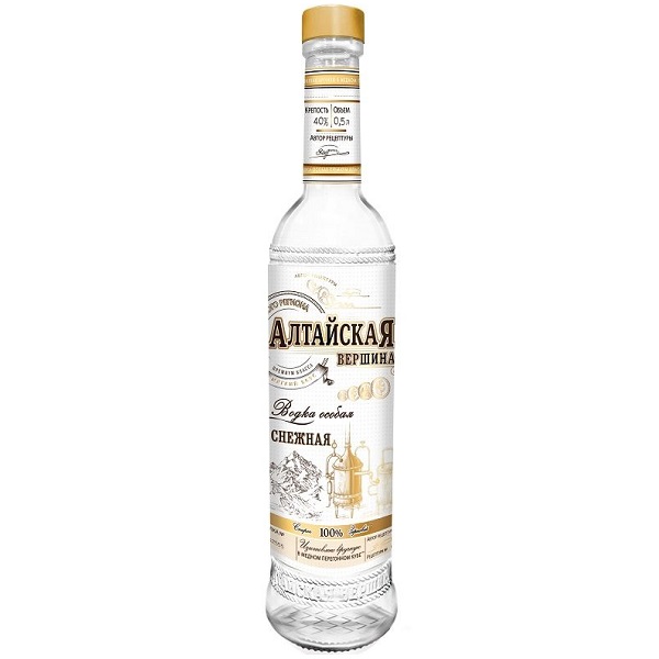 Водка Алтайская вершина снежная