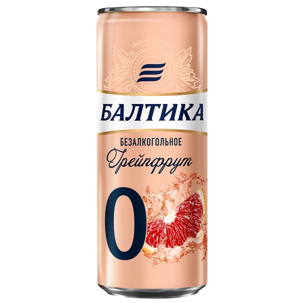 Напиток пивной Балтика №0 Грейпфрут безалкогольный