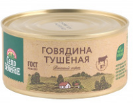 Говядина тушеная Село Зеленое высший сорт 325гр ж/б