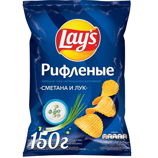 Чипсы Лейз 140гр Сметана Лук