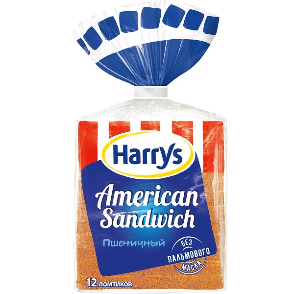 Хлеб Harry's American Sandwich пшеничный 470гр