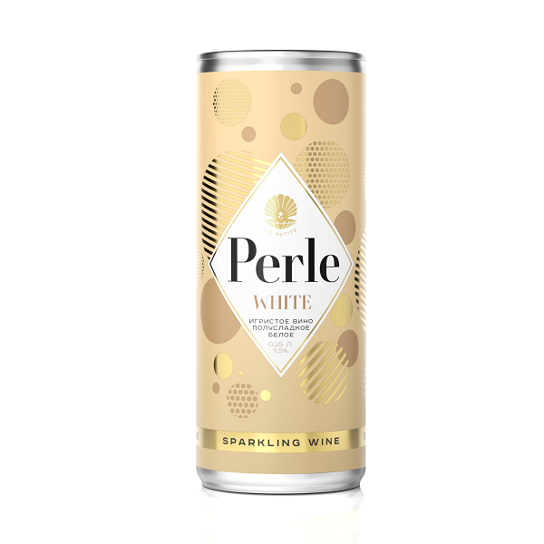 Вино игристое La Petite Perle (Ла Петит Перле) белое полусладкое 10,5-12,5% 0,25л
