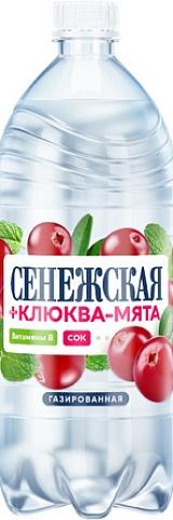 Напиток Сенежская Плюс Клюква-Мята 1л газ пэт