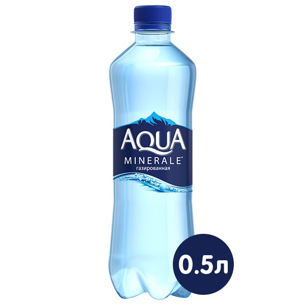 Вода питьевая Аква Минерале 0,5л газ пэт