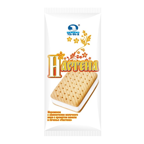 Мороженое Настена 100гр Пломбир в печенье СЗМЖ