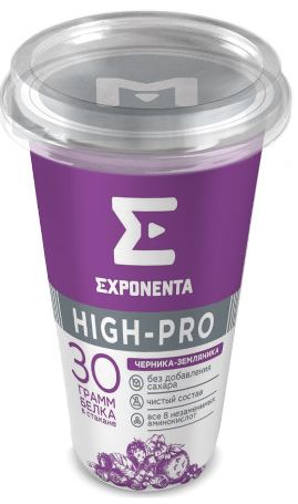 Напиток Exponenta High Pro черника земляника 250гр
