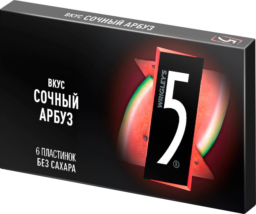 Резинка жевательная Five 15,6гр Арбуз