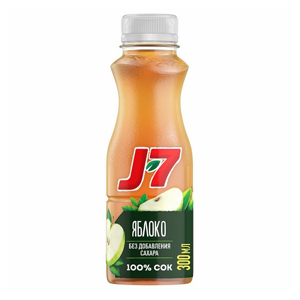 Сок J7 0,3 Яблоко осветленное пэт