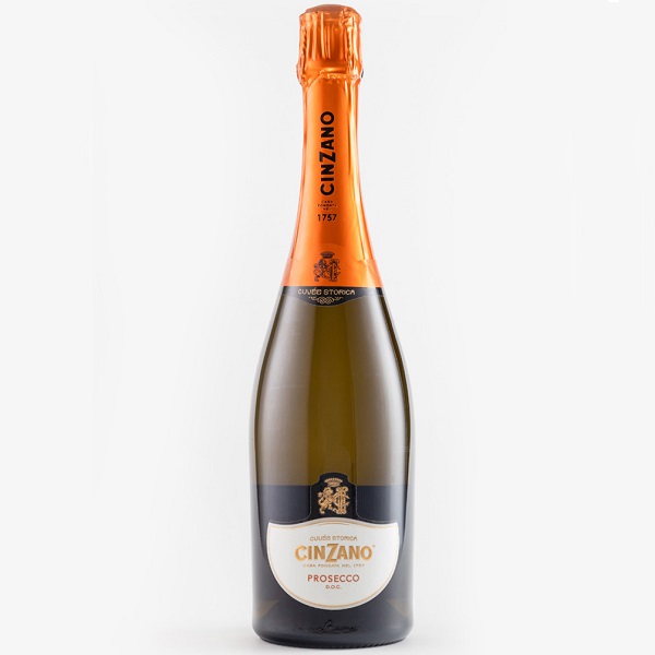 Вино игристое Cinzano Prosecco (Чинзано Просекко) DOC з/н/м/п рег. Венето сухое белое 11% 0,75л