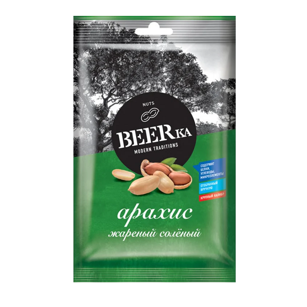 Арахис Beerka соленый 90г