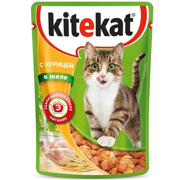 Корм Kitekat с курицей 85гр