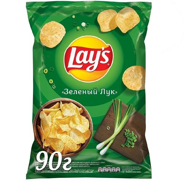 Чипсы Лейз 70гр Зеленый Лук