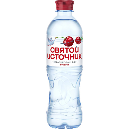 Вода минеральная Святой Источник Вишня 0,5л негаз пэт