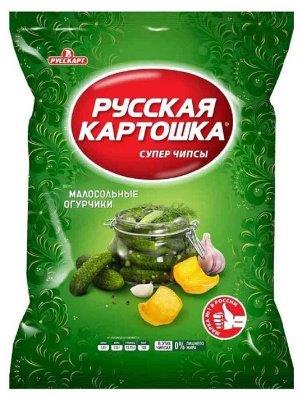 Чипсы Русская Картошка 105гр Малосольные огурчики