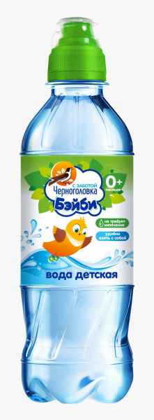 Вода детская Бэйби Черноголовка 0,33л пэт