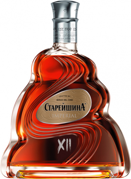 Коньяк Старейшина Империал 12 лет 40% 0,5л Обычная