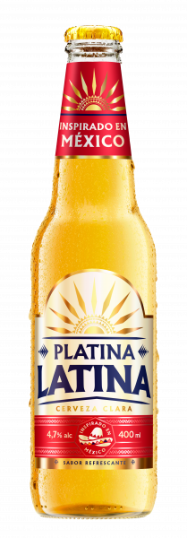 Пиво Platina Latina светлое 4,7% 0,4л стекло