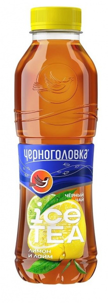 Чай холодный черный Черноголовка лимон-лайм 0,5л пэт