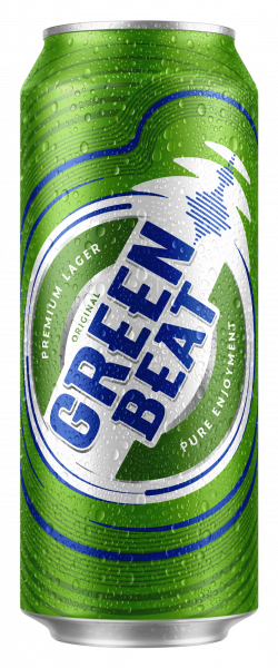 Пиво Greenbeat светлое 4,6% 0,45л стекло